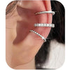 3pcs Ear Cuff Silver Hoop Cuffs Earring for Women Teen Non Piercing Cubic Zirconia Earring Gifts - Image 1