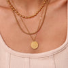 Stainless Steel Oval Bead Chain Necklace in Gold-Tone or Silver-Tone - Image 11