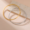 Stainless Steel Bracelet for Women Gold Plated Bangles Jewelry Party Wedding Birthday Gift - Image 5