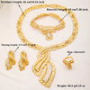Dubai Gold Plated Jewelry Sets Women Middle East Necklace Zircon Pendant Bracelet Earrings Ring Wedding African Bridal - Image 6