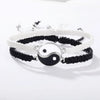 Yin Yang Braided Rope Bracelet Set of 2 for Couples Adjustable - Image 4