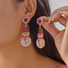 Creative Christmas Snowman Drop Earrings For Women Cute Enamel Gingerbread Man Candy Cane Dangle Earring Year Jewelry Gift - Image 19
