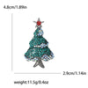 Christmas Rhinestone Christmas Tree Brooches for Women Unisex Enamel Botanical Pin Office Party Friend Gifts Jewelry Accessories - Image 10