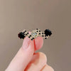 White and Black Crystal Brooches for Women Geometric CZ Zircon Rhinestone Lapel Pins Corsage Clothing Accessories - Image 4