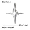 Classic Glossy Eight-pointed Star Brooches for Women Unisex Cross Star Pins Office Party Friend Gifts Jewelry Accessories - Image 12