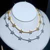 Micro Paved Cubic Zirconia CZ Geometric Star Northstar Charm Tennis Chain Choker Necklace Women Jewelry Gift - Image 4