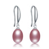 Natural Freshwater Cultured Pearl Drop Earrings for Women Silver Earrings Wedding Jewelry - Image 18