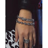 Barbed Wire Chain Bracelets for Men Women Stainless Steel Thorn Cuban Link Chains Bracelet Adjustable Punk Emo Style Jewelry - Image 2
