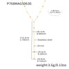 Stainless Steel Chain Necklace with Long Tassel Details - Image 12