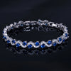 BeaQueen Charming Dark Blue Crystal Women Tennis Bracelets with Cubic Zirconia Stone Brides Party Accessories Jewelry Gift - Image 10