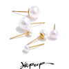 Size 5/6/8mm Pearls Ball Chic Stud Earrings for Ladies Stainless Steel Daily Jewelry Gift - Image 1