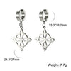 Witches Knot Dangle Earrings for Women Wiccan Witch Charms Stainless Steel Hoop Earrings Goth Jewelry Religious Gift - Image 6