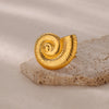 Ocean Starfish Shell Open Rings For Women Gold Color Stainless Steel Ring Summer Beach Aesthetic Jewelry Gift - Image 15
