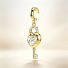 Heart Lock Key CZ Jewelry Set Women Melting Heart Pendant Necklace Imitation Pearl Bracelet Earrings Valentine Love Gift - Image 27