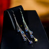 Crystal Water Drop Tassel Earrings for Women Temperament Colorful Long Earrings Bridal Wedding Party Jewelry Gifts - Image 2