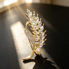 Vintage Enamel Flower Leaf Brooch, Mixed Style Pearl Rhinestone Brooch, Women's Wedding Party Elegant Jewelry Accessories - Image 8