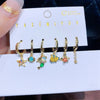 Multicolor Cubic Zircon Fairy Tale Dangle Earrings Set Women Girls Party Gift Jewelry - Image 2