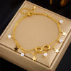 316L Stainless Steel Star Pearl Number 8 Charm Anklet For Women Girl Multilayer Chains Anti-Rust Jewelry Gift - Image 7