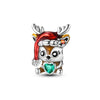 Silver Charm Christmas Santa Claus Reindeer Snowman Winter Bead Pendant Fit Bracelet Bangle Jewelry - Image 45