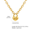 Charms Heart Pendant Necklace for Women, Golden Stainless Steel OT Toggle Necklace, Layered Necklace Stylish Valentine's Gift - Image 7
