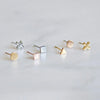 Minimalist Stainless Steel Small Stud Earrings for Women Square Mini Cute Earrings Party Gift Jewelry - Image 5