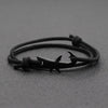 Noter Shark Bracelet Unisex Double Layer Adjustable 3mm Cord Chain Braclet Beach Jewelry Accessories Surfer Braslet - Image 8