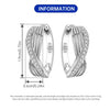 Openwork Leaf Pattern Hoop Earrings with Sculpted Detail - Image 64