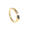 Month Birthstone Style Ring with Zircon Accents in Gold Tone or Silver Tone - Image 13