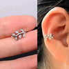 Silver Color Simple Punk Metal Zircon Ear Cuff Clip on Earrings for Women No Pierced Crystal Star Earcuff Ear Wrap Clips Jewelry - Image 15