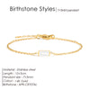 Stainless Steel Bangle 7 3MM Square Birthstone Bracelet Sparkling Rhinestone Accessories Gift - Image 11