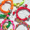 selling color woven rope bracelet with a buckle and gold plating for women - Image 1