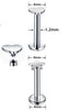 16G Piercing Titanium Steel Internal Thread Labret Flat Star Heart Tragus Helix Cartilage Earring Men Nose Stud body jewelry - Image 6