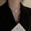 Pearl Flower Jewelry Set Women Sweet Elegant Pearl Necklace Earrings Ring Sweet Choker Wedding Jewelry - Image 4