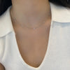Silver Gold Plated Star Necklace, Dainty CZ Four-Pointed Star Pendant Choker, Minimalist Jewelry - Image 4