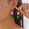 Christmas Snowman Imitation Pearl Drop Earrings for Women Shiny Rhinestone Snowflake Dangle Earring Year Jewelry - Image 13