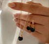 Pearl Jewelry Set For Women Dangle Earrings Pendant Necklace Simple Dainty Daily Wear Outfit Party Accessories - Image 5