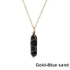 1Pc Hexagonal Cylindrical Crystal Necklace Wire Wrap Stone Pendant Stone Amethyst Necklace Valentine's Day Gift - Image 8