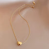 Stainless Steel Love Heart Pendant Necklaces Jewelry Snake Chain Wedding Necklace For Women - Image 4