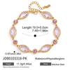 Zircon Geometric Cuff Bracelet For Women Gold Pvd Plated Stainless Steel Cuff Bracelet Jewelry - Image 7