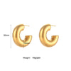 Dream Anti-allergenic Gold Plated Stainless Steel Hoop Earrings For Women Oversize Small Loop Earring - Image 9