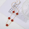 Stainless Steel Laser Five Leaf Flower Petal Adjustable Clover Bracelet Classic for Woman Girl Jewelry Party Gift - Image 17