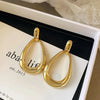 Minimalism Retro Geometry Hollowed-out Teardrop Shape Dangle Earrings for Women Korean Temperament Jewelry Accessories Gifts - Image 6