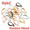 20pcs 15x10mm Silver Plated Bronze Rose Gold 6 Colors Earring Hooks Wire Settings Base Settings - Image 17
