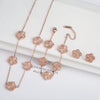 Stainless Steel Laser Five Leaf Flower Petal Adjustable Clover Bracelet Classic for Woman Girl Jewelry Party Gift - Image 15