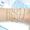 Stainless Steel Thin Round Snake Bracelet Beans Ovals Beads Charm Wristband Korean Jewelry Adjustable No Fade - Image 3