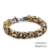 Powerful Versatile King Chain Men's Stainless Steel Rock Bracelet Punk Byzantine Chain Wrist Jewelry Gift - Image 16