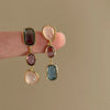 Asymmetric Colorful Resin Earrings for Women Retro Contrast Geometric Dangle Earrings Korean Jewelry - Image 1