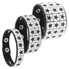 European and American Punk Street Photography Nightclub Pentagram Square Rivet Bracelet Couple PU Leather Bangle - Image 1
