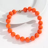 Retro Colorful Acrylic Big Round Beads Choker Boho Handmade Knot Rope Necklaces for Women Man Statement Jewelry Gift - Image 18