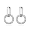 Classic Stainless Steel Ear Buckle For Women Gold Silver Color Big Oval Rectangle Hoop Huggie Punk Hip Hop Jewelry Gift - Image 31
